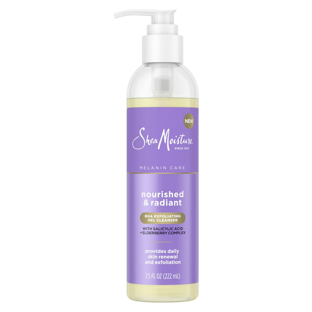 Shea Moisture BHA Exfoliating Gel Renewal Cleanser Nourished Radiant 7.5 oz